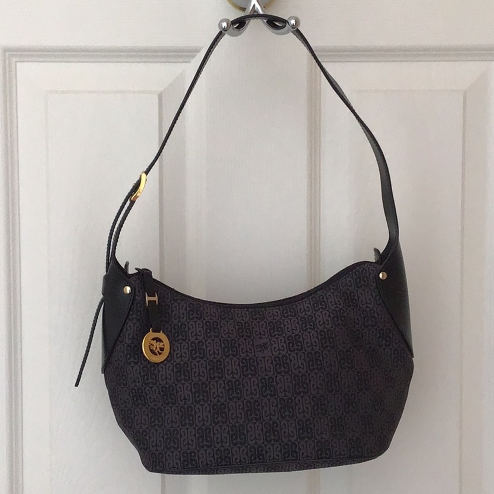 Piero Guidi leather and canvas handbag